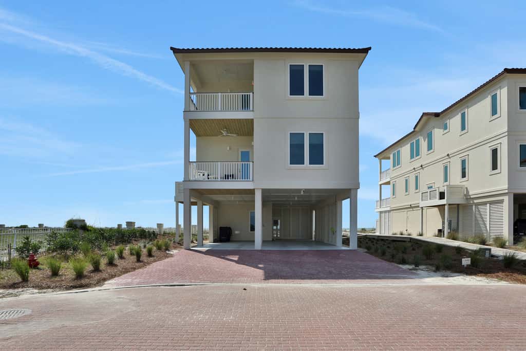 Newly constructed beachfront home with panoramic bay & Gulf views