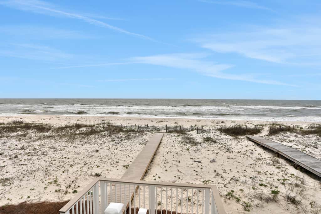 Newly constructed beachfront home with panoramic bay & Gulf views