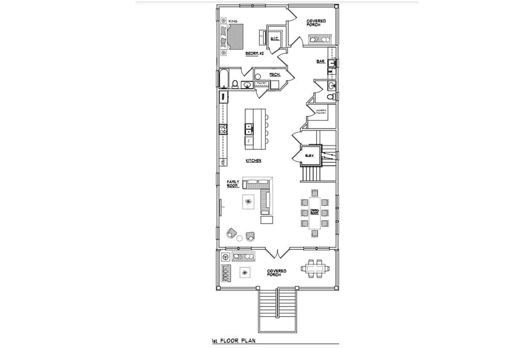 Newly constructed beachfront home with panoramic bay & Gulf views