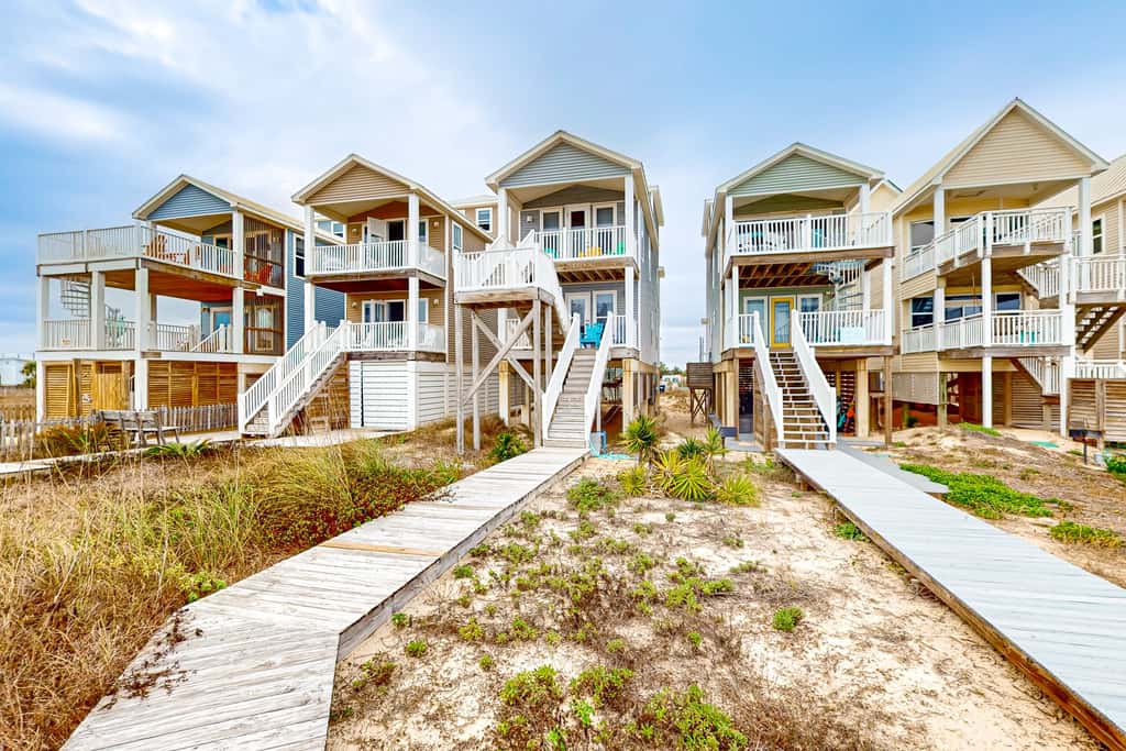 Newly renovated gulf front home - Dog friendly, multiple decks, boardwalk 2 beach