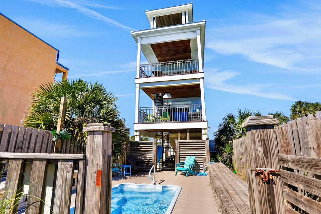Beachfront home with pool, elevator, dog-friendly