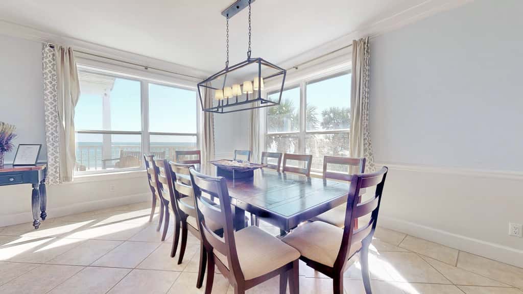 Upscale beachfront home with private hot tub, grill, on-site pools, gym, dogs OK