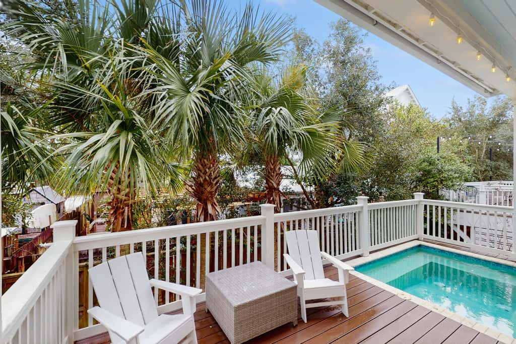 Cozy coastal home with private pool, decks and close to beach