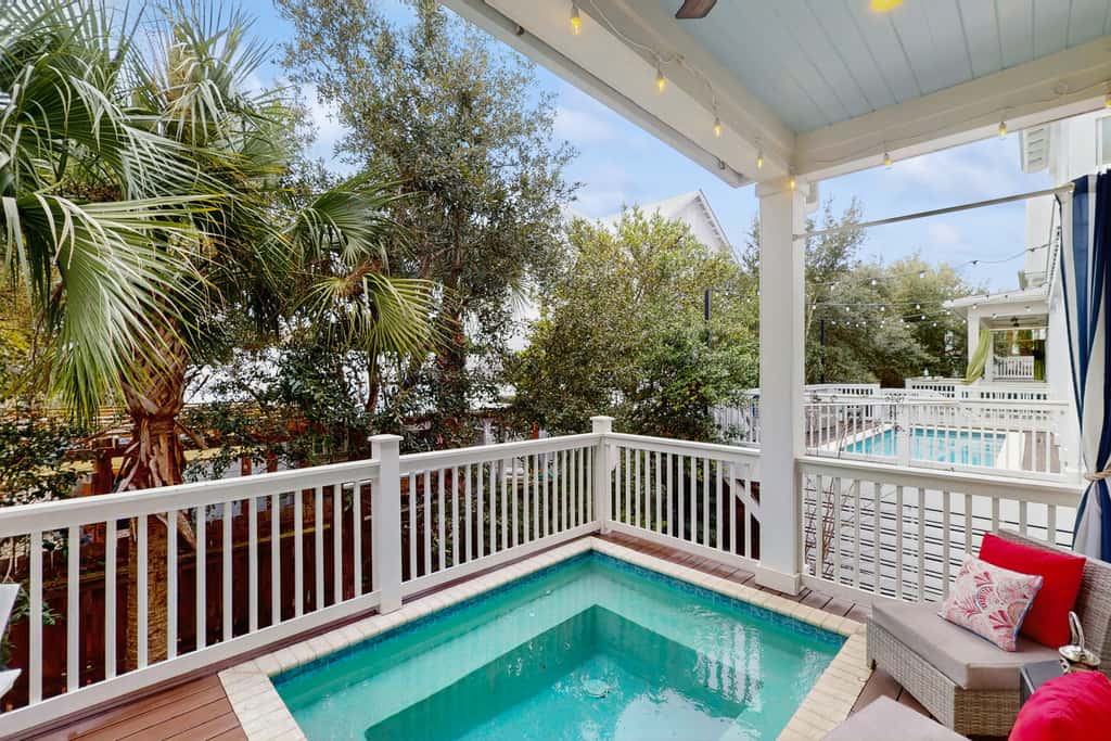 Cozy coastal home with private pool, decks and close to beach