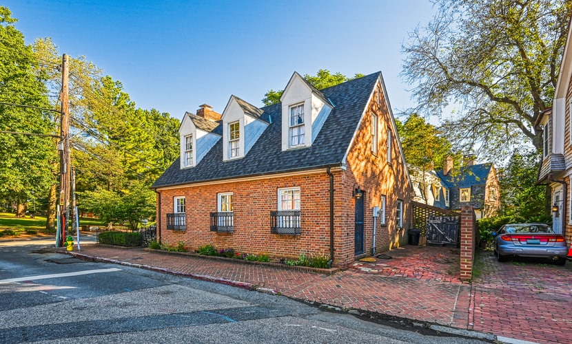 Charming brick home with patio, WiFi, AC, & W/D - walk to everything
