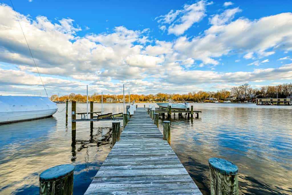 Beautiful waterfront home on The Chesapeake Bay with private dock & beach access