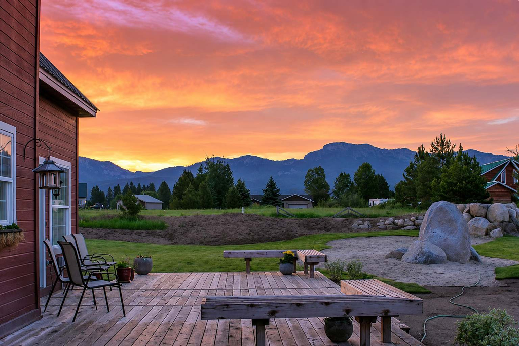 Country McCall Retreat Deck & Mountain Views