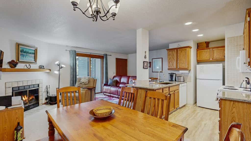 Comfortable and conveniently located, this updated McCall condo is just a short walk from downtown, Payette Lake, restaurants, and local shops. Cozy cabin touches, a wood-burning fireplace, and a private balcony create an easy place to relax after a day exploring McCall in every season.