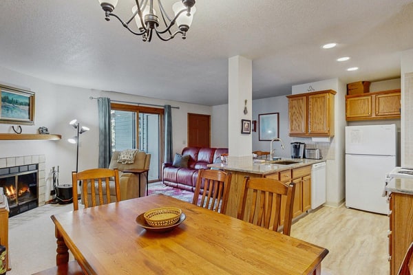 Comfortable and conveniently located, this updated McCall condo is just a short walk from downtown, Payette Lake, restaurants, and local shops. Cozy cabin touches, a wood-burning fireplace, and a private balcony create an easy place to relax after a day exploring McCall in every season.