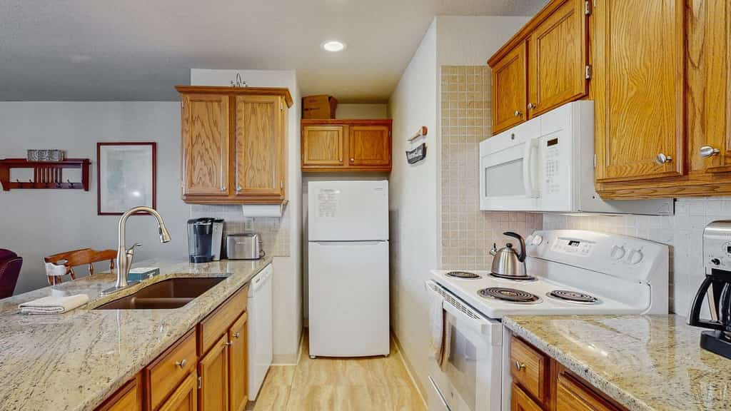 Comfortable and conveniently located, this updated McCall condo is just a short walk from downtown, Payette Lake, restaurants, and local shops. Cozy cabin touches, a wood-burning fireplace, and a private balcony create an easy place to relax after a day exploring McCall in every season.