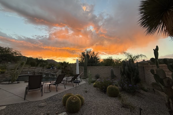 Dog-Friendly Desert Oasis w/ a Gourmet Kitchen, Private Pool, & Putting Green