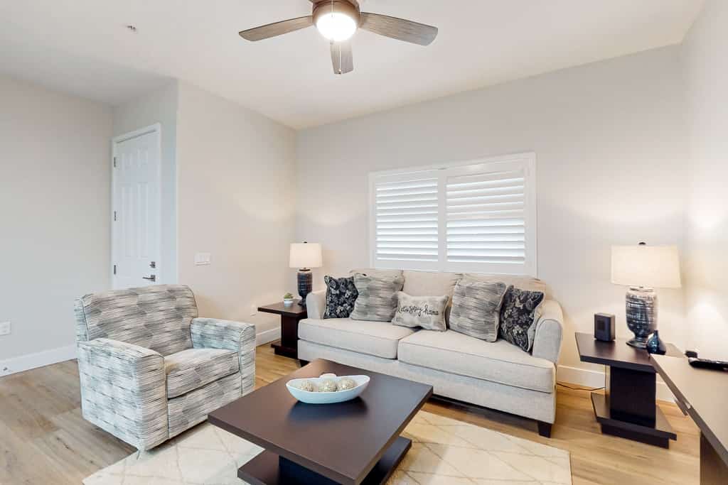 Chic dog-friendly condo with pool, central AC, washer/dryer, & grill