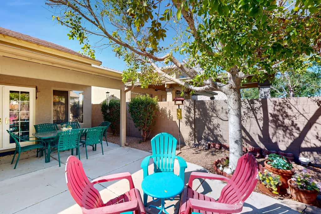 Modern home with large yard, mountain views, & convenient location