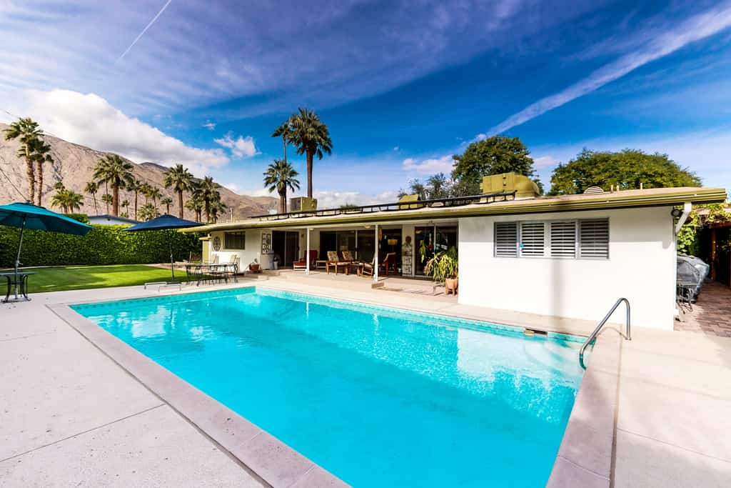 Eclectic  mid-century, dog-friendly home with private pool, yard & gas grill
