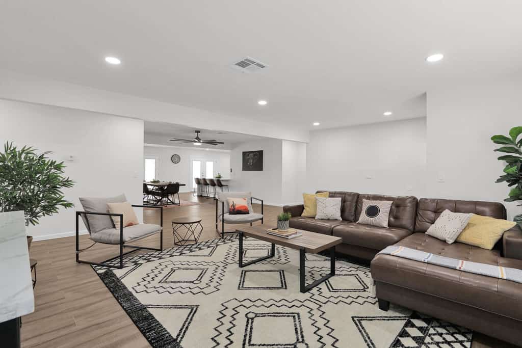 Newly renovated, this home offers a modern retreat with amenities