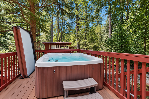 Spacious dog-friendly cabin with creek & mountain views