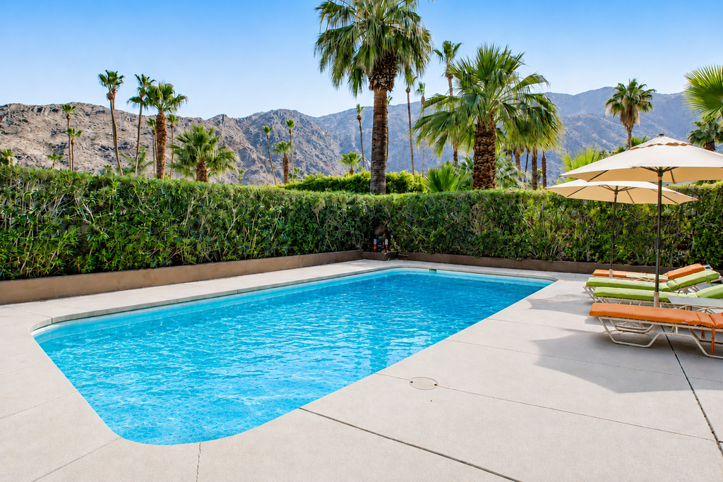 Stylish Mid-century gem near downtown with pool, hot tub, fire table & WiFi