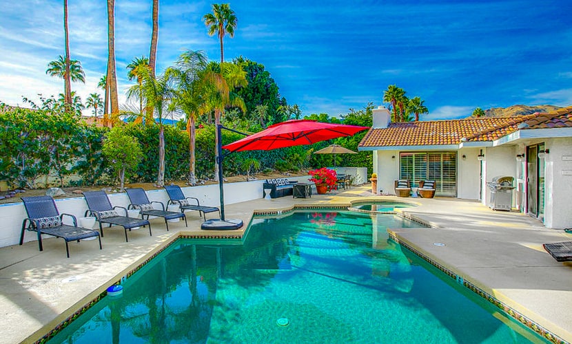 Serene, dog-friendly home w/ private pool, spa & grill - close to El Paseo