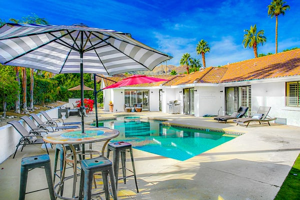 Serene, dog-friendly home w/ private pool, spa & grill - close to El Paseo