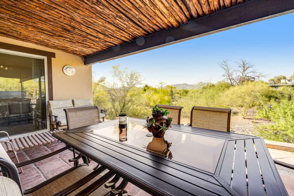 Dog-friendly, Cave Creek home with covered patio, hot tub & mountain views
