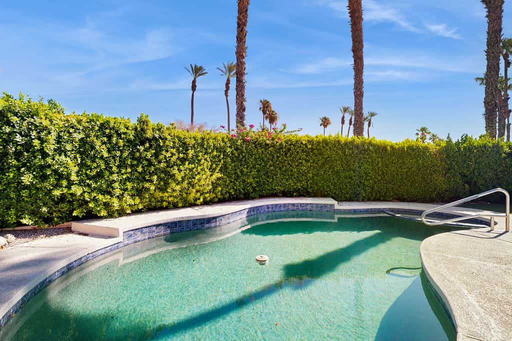 Sun-soaked dog-friendly retreat with private pool, hot tub, fireplace, & W/D