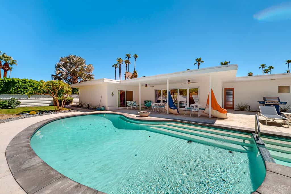 Classic, mid-century modern home w/ mtn views, private pool and spa - dogs OK
