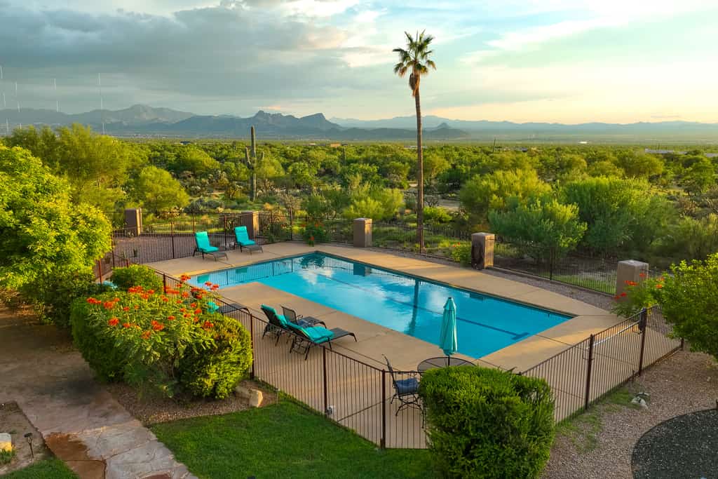Tucson ranch home with private pool, hot tub, gourmet kitchen, & patio