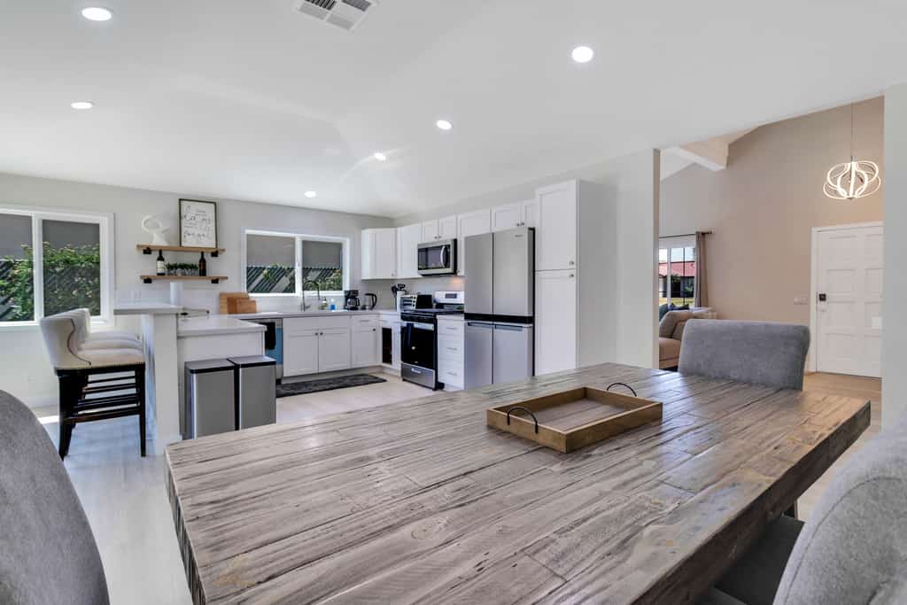 Dog-friendly home with pool, spa, enclosed yard, covered lanai, & fireplace