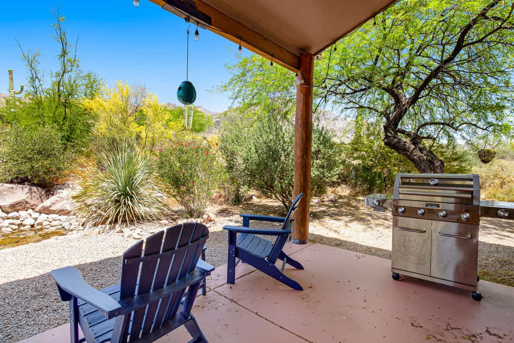Stellar dog-friendly home with gas grill, patio, kitchen, TV, and washer/dryer