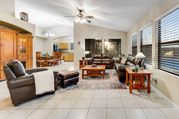 Stunning home with mountain views, pool, fast WiFi, central AC & W/D