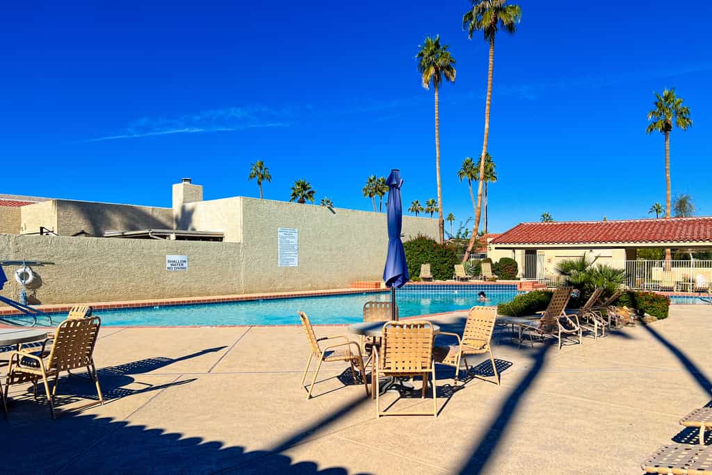 Sunny home with outdoor pool, hot tub, private patio, grill, streaming, W/D, AC