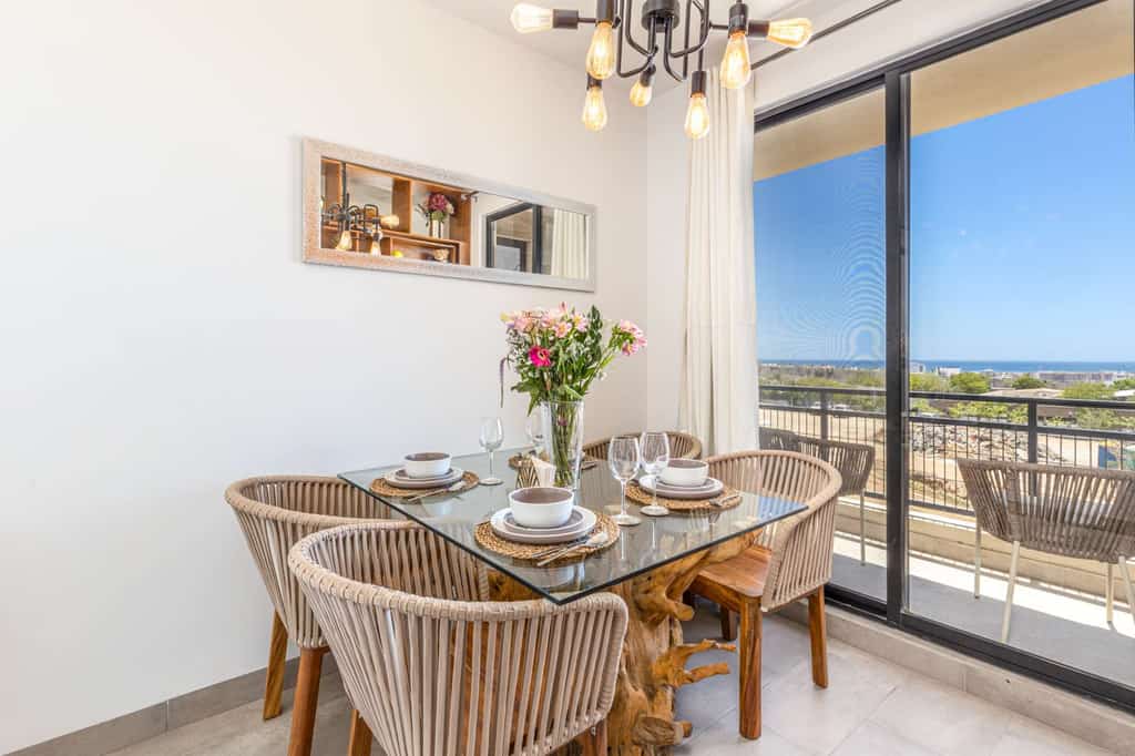 Delight in this wonderful townhouse with a beautiful ocean view and amazing amenities 
• Two queen beds
• Private rooftop with grill area 
• Well-designed and fully equipped condo
• Private balcony with outdoor furniture
• Resort-style-pool area with sun loungers area
• Fully equipped gym 
• Park and Kids' playground 
• Fast Wi-Fi, smart TV, and AC in all rooms 
• Ten minutes drive to downtown
• One parking spot available
• 24/7 security guards 