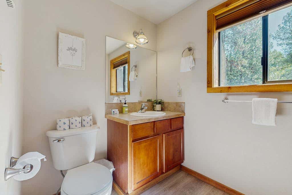 Dog-friendly cabin with pool, sauna, private hot tub, & great deck