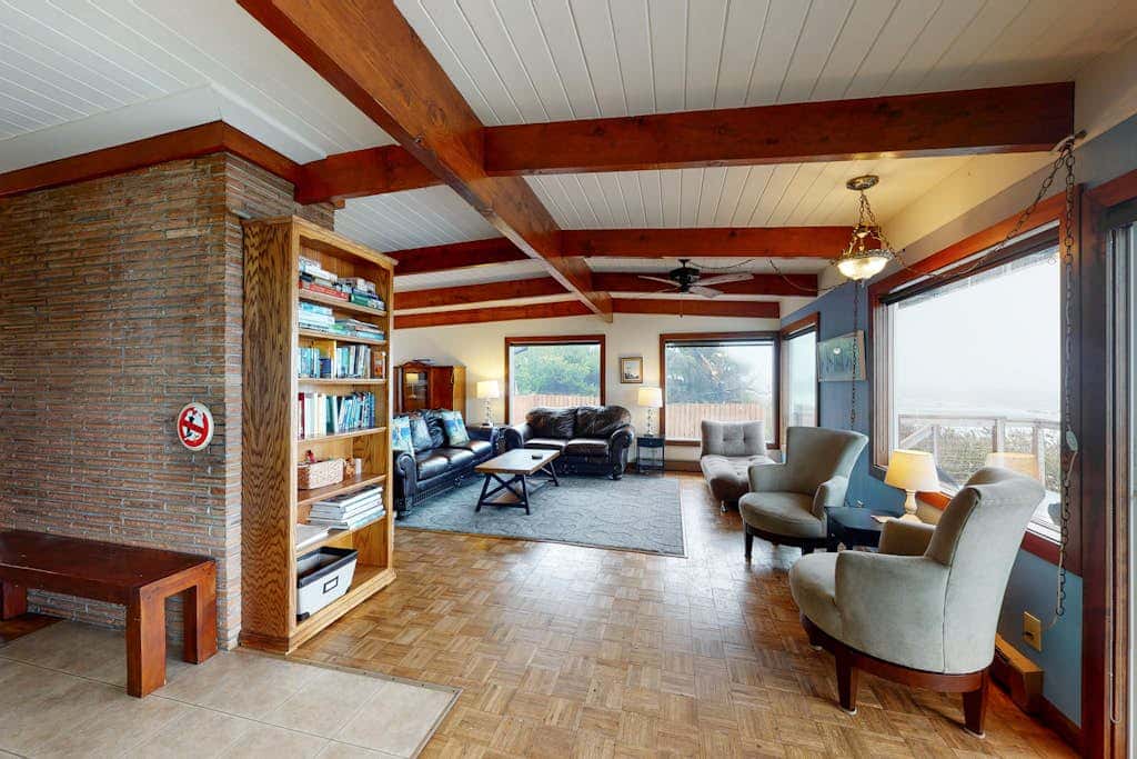 Dog-Friendly, Oceanfront Home with a Private Hot Tub, Firepit, & Free WiFi