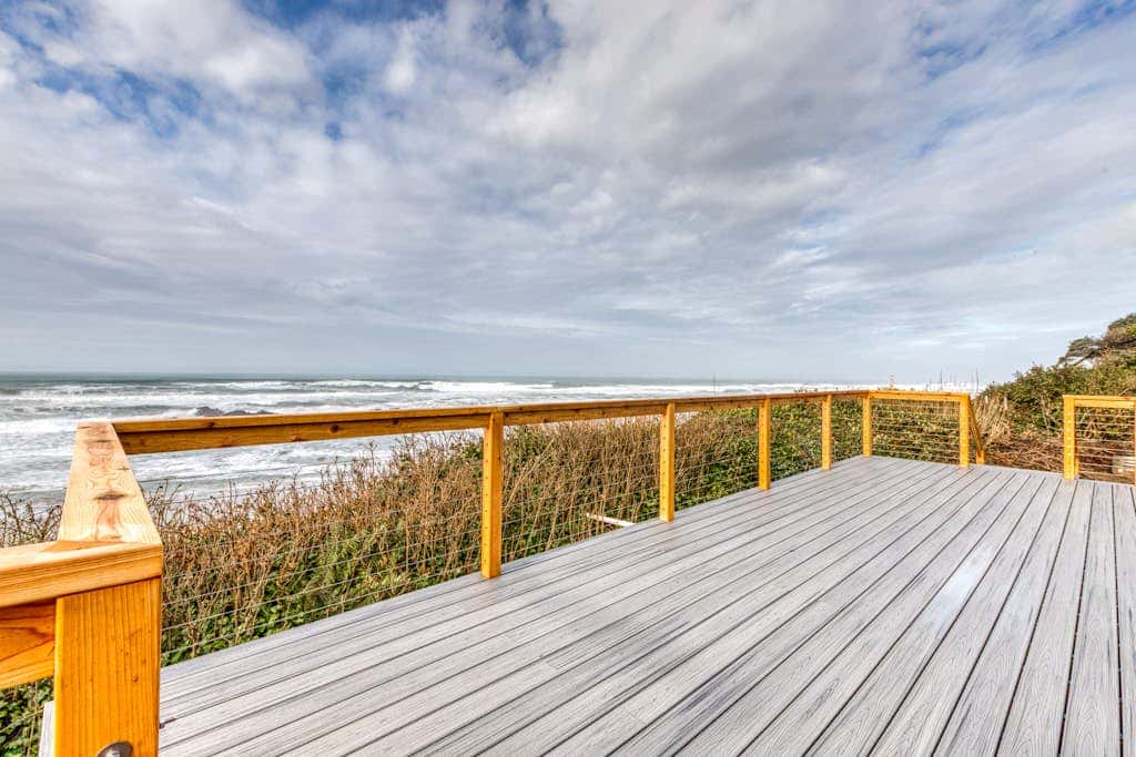 Dog-Friendly, Oceanfront Home with a Private Hot Tub, Firepit, & Free WiFi
