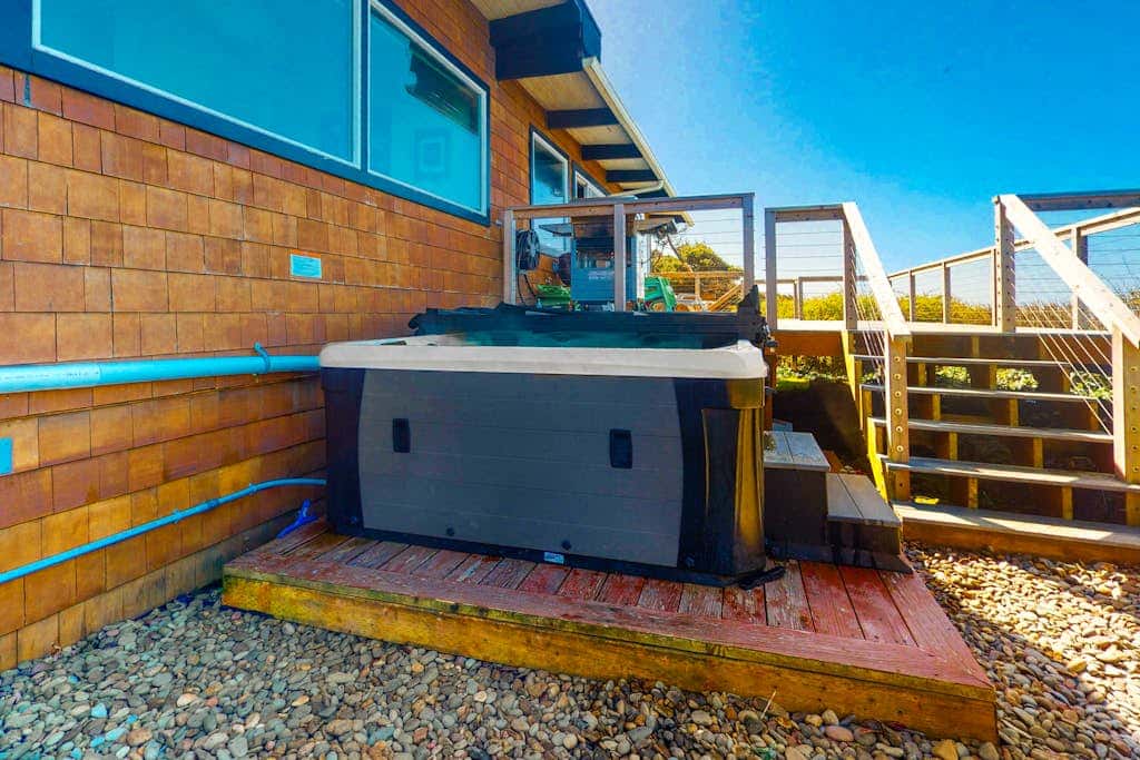 Dog-Friendly, Oceanfront Home with a Private Hot Tub, Firepit, & Free WiFi