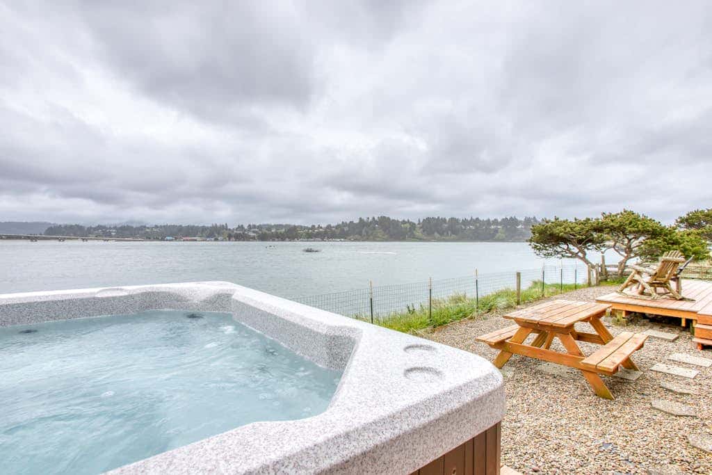 Dog-Friendly Bayfront Home with Private Hot Tub, Water & Bridge Views, Free WiFi