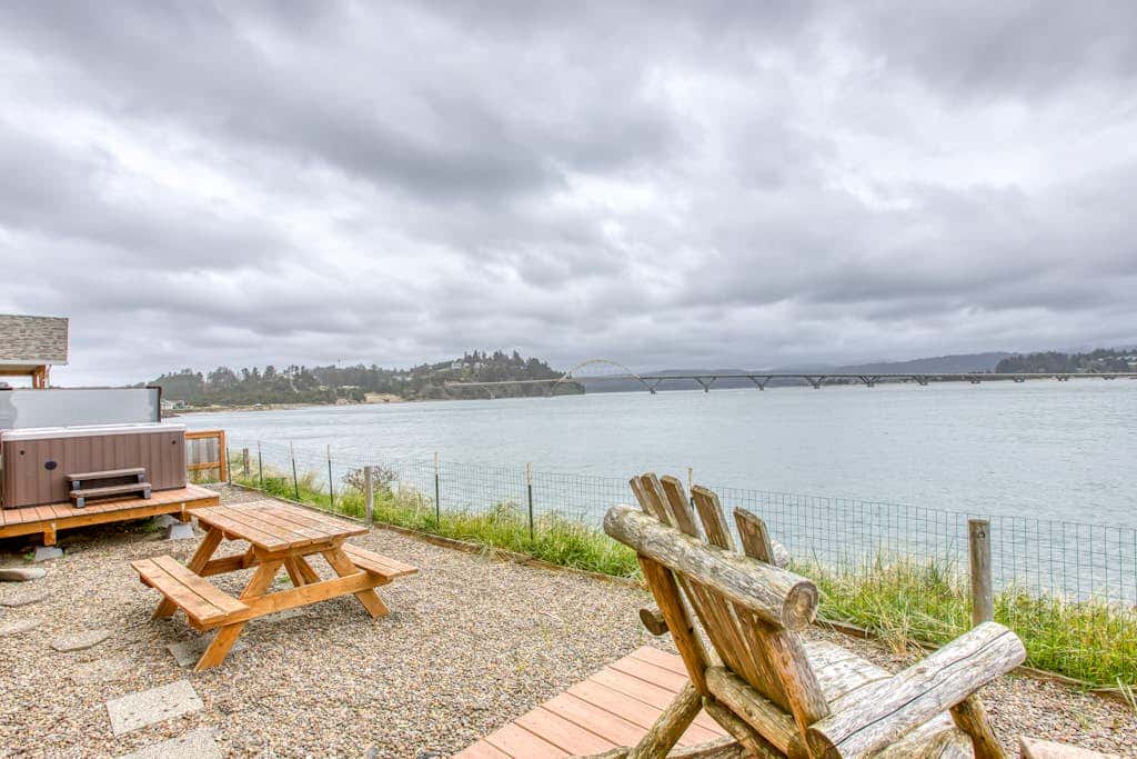 Dog-Friendly Bayfront Home with Private Hot Tub, Water & Bridge Views, Free WiFi