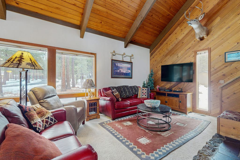 Rustic-chic home with patio, pools, hot tubs, & fitness center