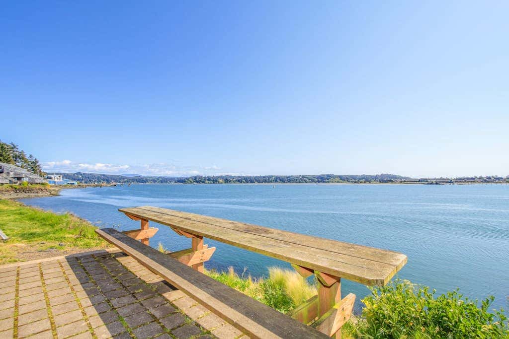 Waterfront Condo with Private Deck, Bay Views, Pool, Hot Tub, & Sauna