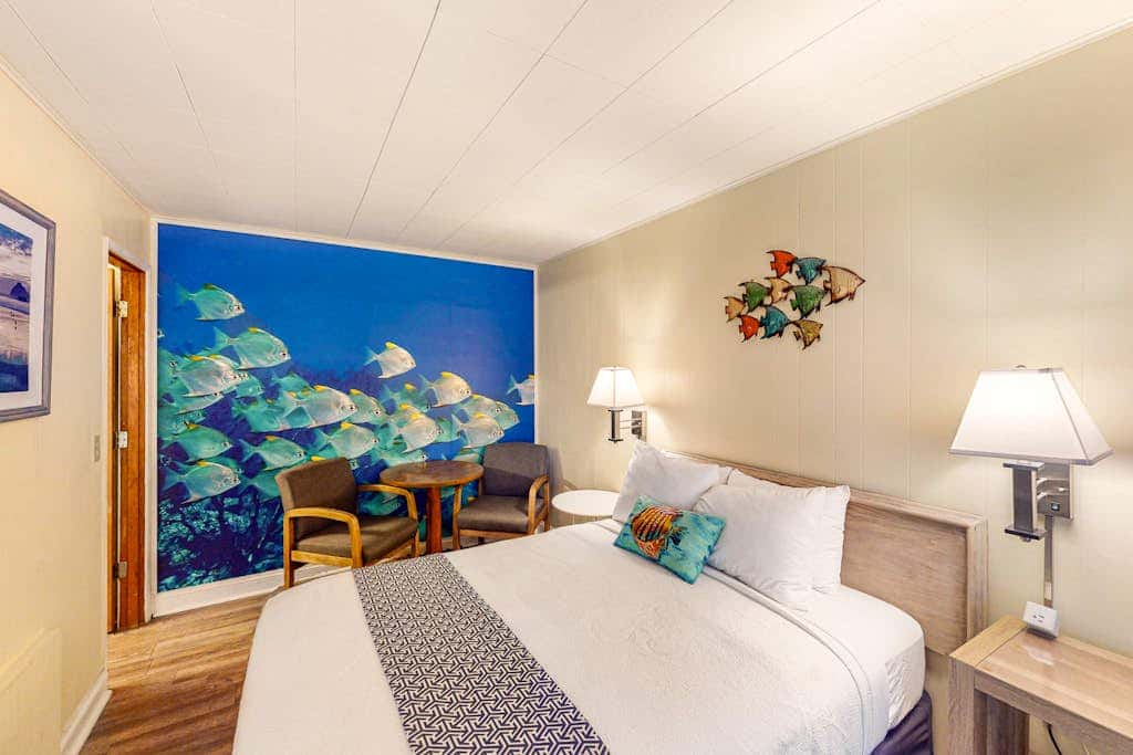Retro beach room with fast WiFI - walk to downtown shops & restaurants