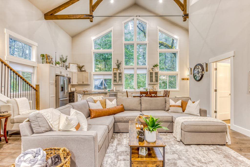 Beautiful home with fireplace, sauna, full kitchen & W&D