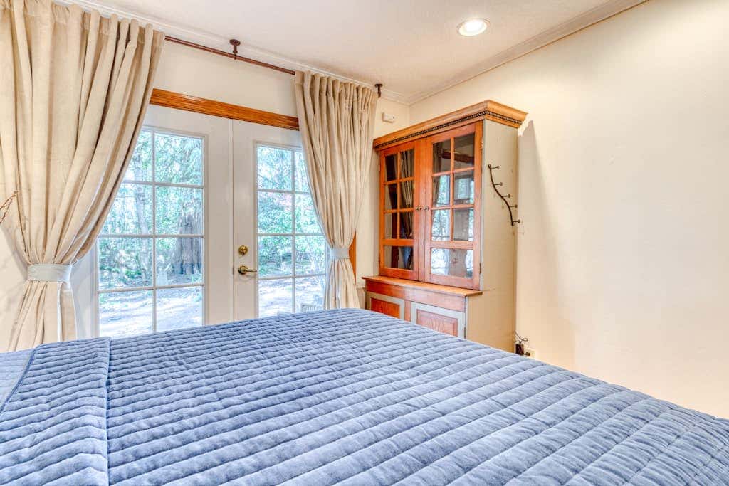 Dog-friendly, riverfront home with a wood-burning fireplace & views