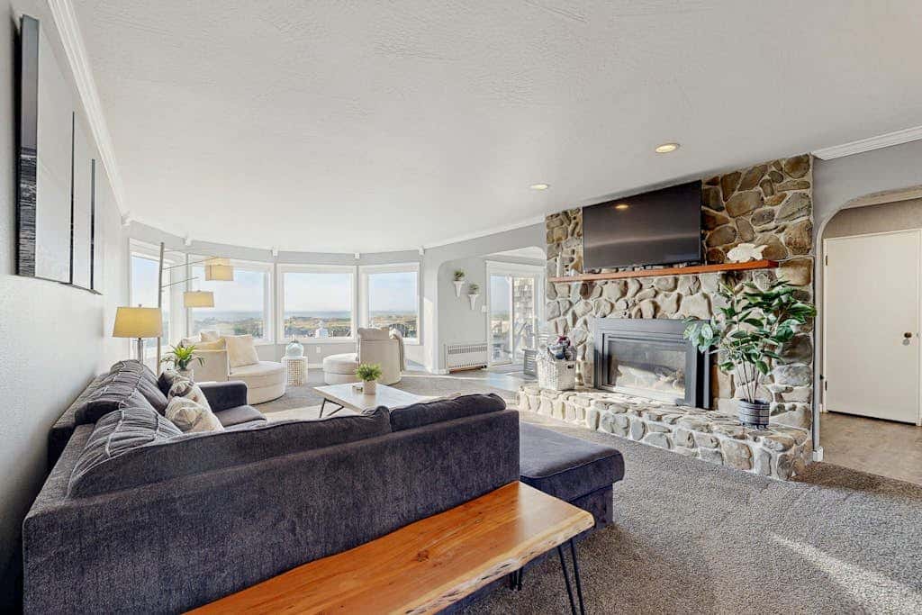 Dog-Friendly, Oceanfront Home with Free WiFi, Full Kitchen, & Outdoor Fireplace