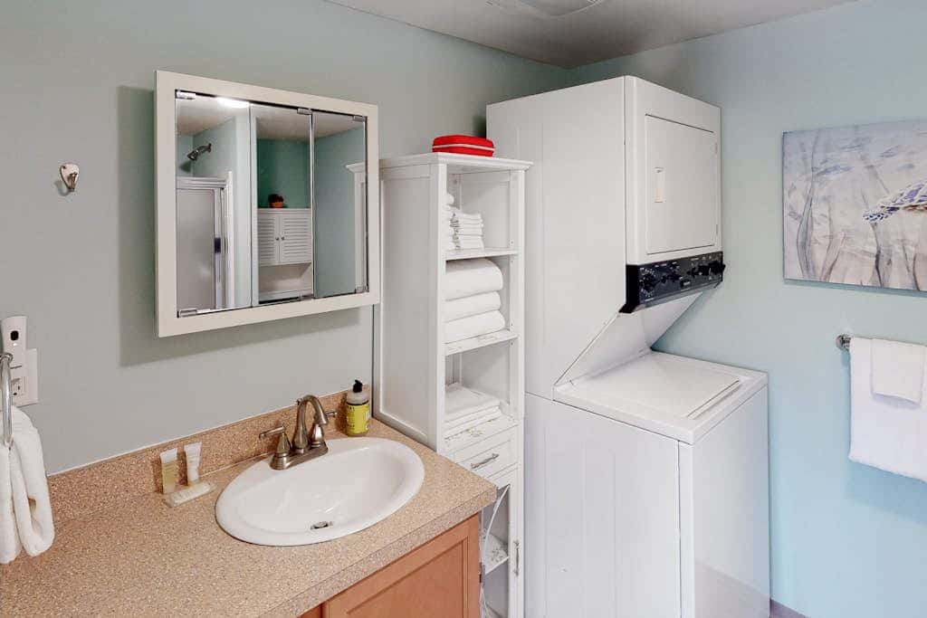 Dog-friendly lower level of duplex w/ enclosed deck, washer/dryer, mountain view