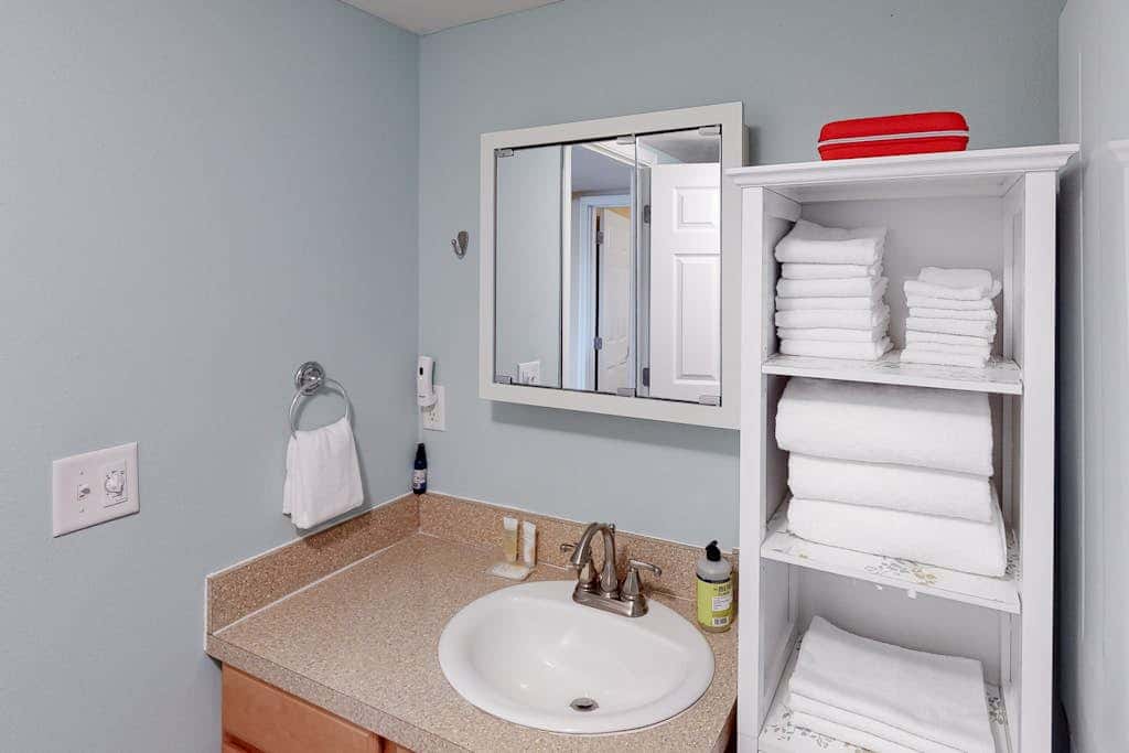 Dog-friendly lower level of duplex w/ enclosed deck, washer/dryer, mountain view
