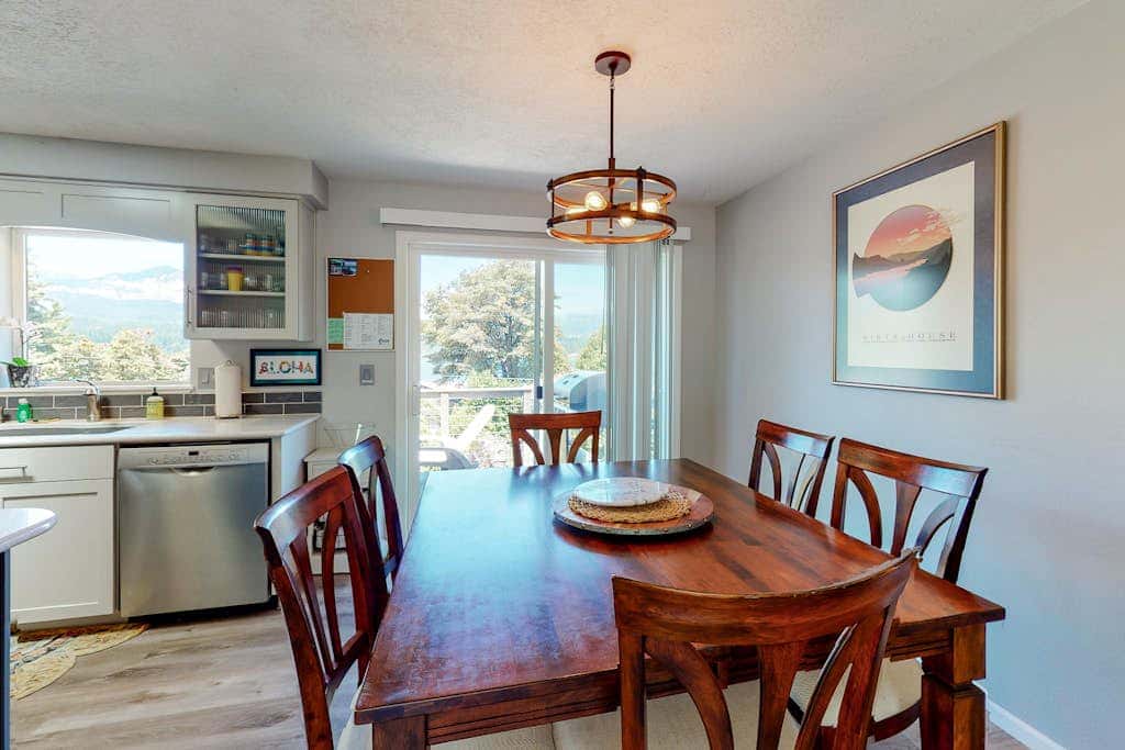 Magnificent Dog-Friendly Home with Lake & Mountain Views from the Large Deck