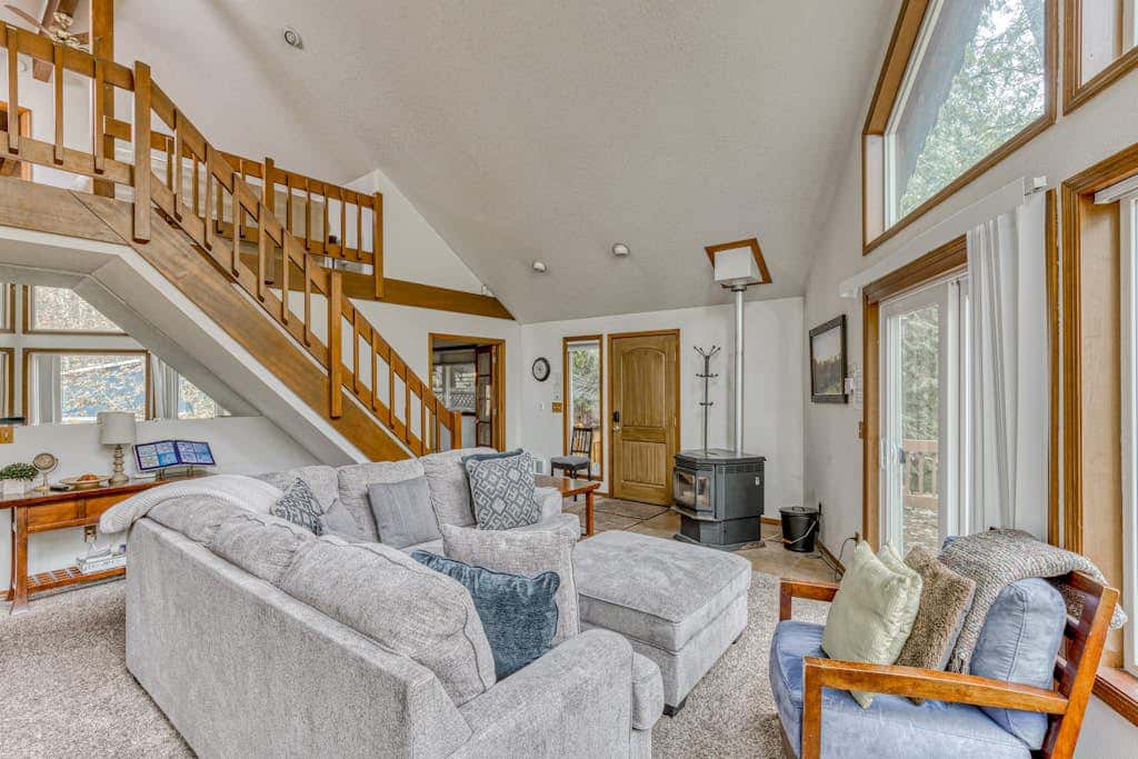 Expansive Wooded Home with a Brook, Firepit, Private Hot Tub and Shared Pool