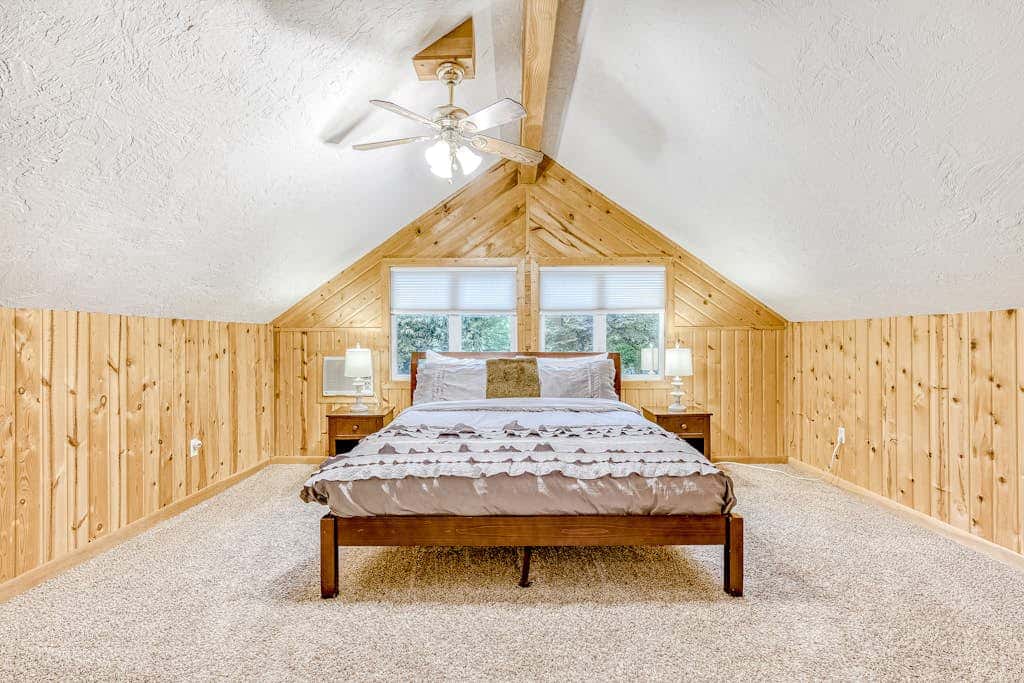 Expansive Wooded Home with a Brook, Firepit, Private Hot Tub and Shared Pool