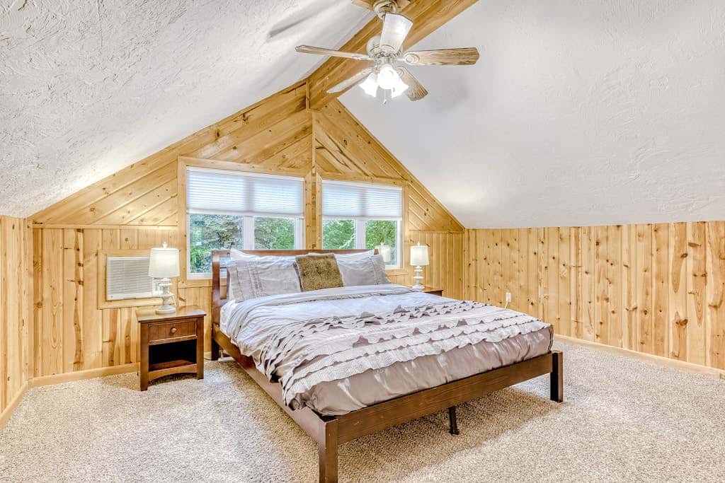 Expansive Wooded Home with a Brook, Firepit, Private Hot Tub and Shared Pool